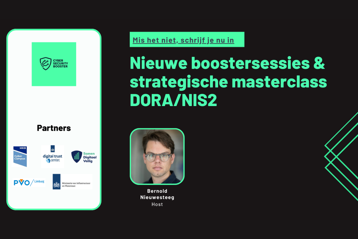Nieuwe Boostersessies &amp; Strategische NIS2/DORA Masterclass